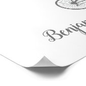 Fiets & Ballonnen Gastboek Poster - 50 ruimtes (Hoek)