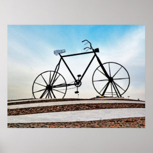 Fiets Beeldhouwkunst Fotografie Poster