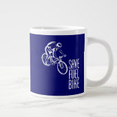 Fiets, bespaar brandstof grote koffiekop (Rechts)