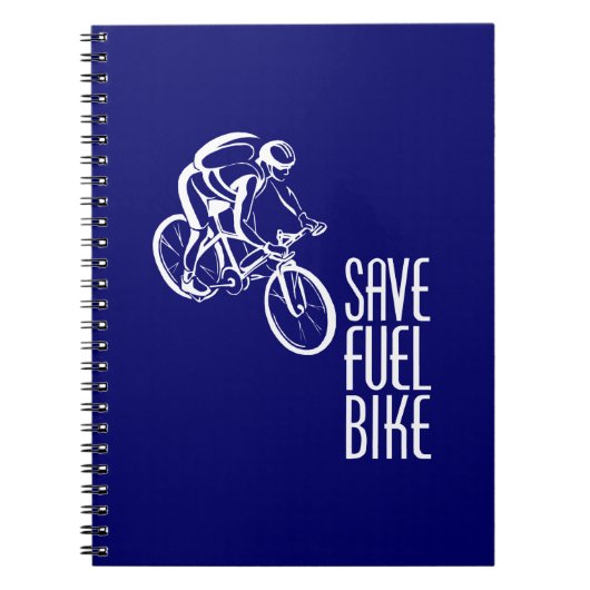 Fiets, bespaar brandstof notitieboek (Voorkant)