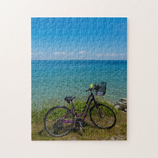 Fiets bij Mackinac Legpuzzel (Verticaal)