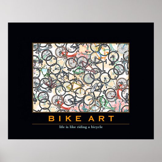 fiets BIKE ART Poster (Voorkant)