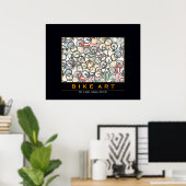 fiets BIKE ART Poster (Thuiskantoor)