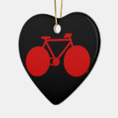 fiets = bike keramisch ornament (Links)