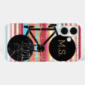 Fiets . black-bike & strepen gepersonaliseerd Case-Mate iPhone case (Achterkant (horizontaal))