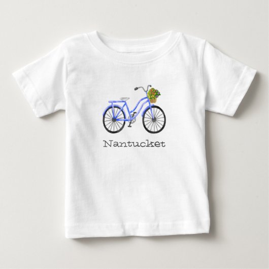 Fiets Bloemen Vakantie Nantucket Souvenir Fun (Voorkant)