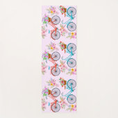 Fiets Bloemen Yoga Mat (Voorkant)