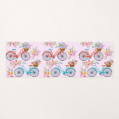 Fiets Bloemen Yoga Mat (Voorkant (horizontaal))
