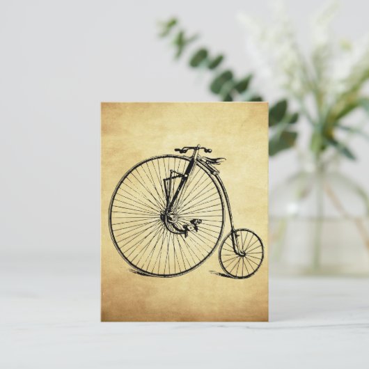 fiets briefkaart (Staand voorkant)