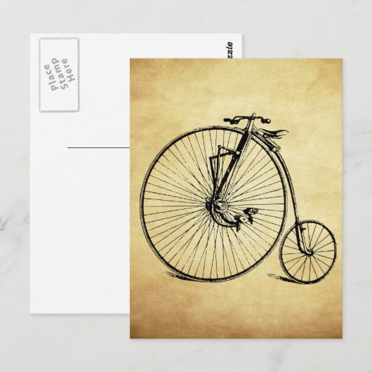 fiets briefkaart (Voorkant / Achterkant)