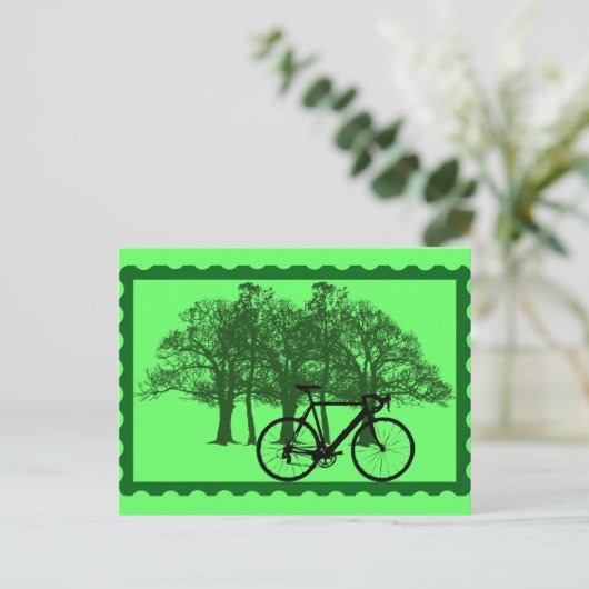 fiets briefkaart (Staand voorkant)