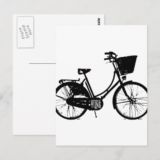fiets briefkaart (Voorkant / Achterkant)