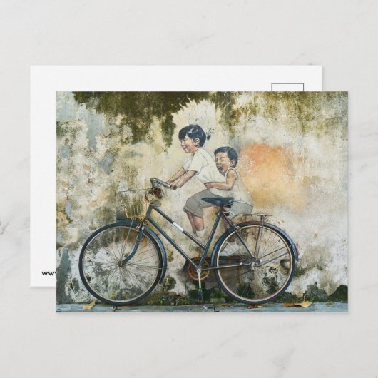 fiets briefkaart (Voorkant / Achterkant)