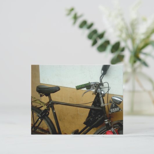 fiets briefkaart (Staand voorkant)