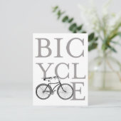 fiets briefkaart (Staand voorkant)