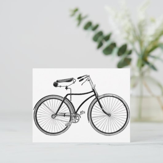  fiets briefkaart (Staand voorkant)