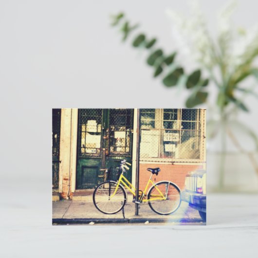 fiets briefkaart (Staand voorkant)