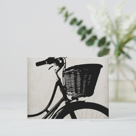  fiets briefkaart (Staand voorkant)