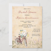 Fiets bruids douche uitnodiging (Voorkant)