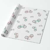 fiets cadeaupapier (Uitgerold)