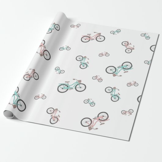 fiets cadeaupapier (Uitgerold)