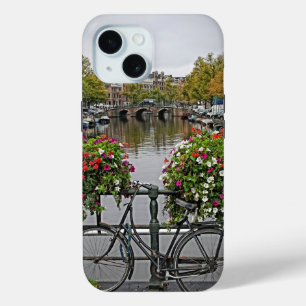 Fiets - Canal - Amsterdam - iPhone 15 Hoesje
