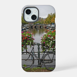 Fiets - Canal - Amsterdam - iPhone 15 Hoesje