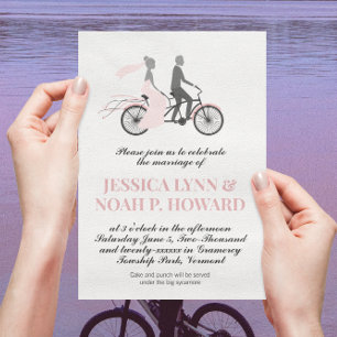 fiets Cottcore Roze of kies kleur Kaart