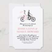 fiets Cottcore Roze of kies kleur Kaart (Voorkant)