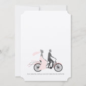 fiets Cottcore Roze of kies kleur Kaart (Achterkant)