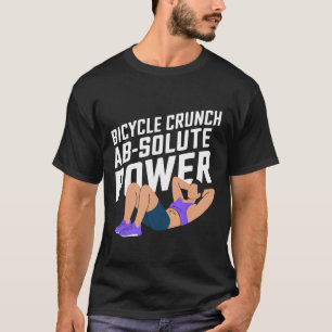 Fiets Crunch Oefening Bodybuilding Fitness Work T-shirt