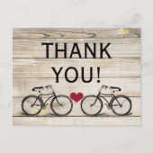  fiets Dank u bruiloft Briefkaarten (Voorkant)