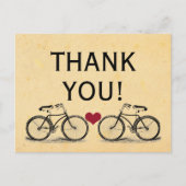  fiets Dank u bruiloft Briefkaarten (Voorkant)