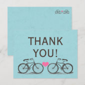  fiets Dank u bruiloft Briefkaarten (Voorkant / Achterkant)