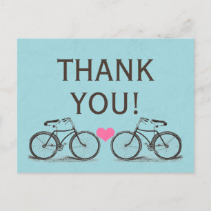  fiets Dank u bruiloft Briefkaarten