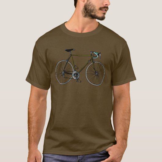 Fiets donker T-Shirt (Voorkant)