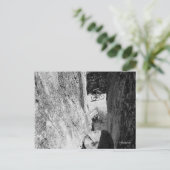 Fiets door het Graniet B&W Briefkaart (Staand voorkant)