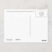 Fiets door het Graniet B&W Briefkaart (Achterkant)