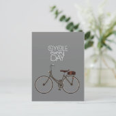 Fiets elke dag. briefkaart (Staand voorkant)