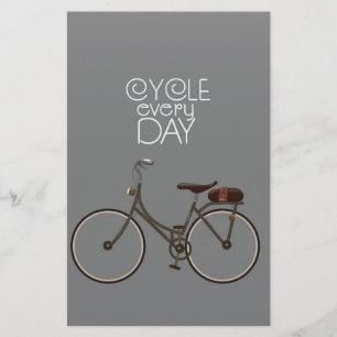 Fiets elke dag. briefpapier