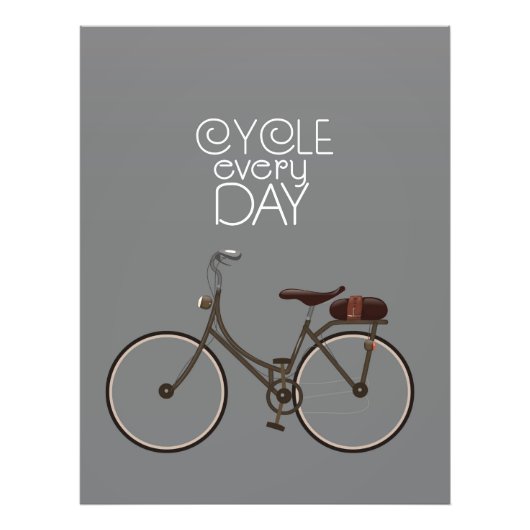 Fiets elke dag. foto afdruk (Voorkant)