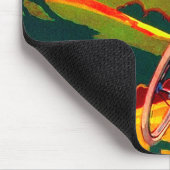  fiets en bike op heuvel muismat (Hoek)