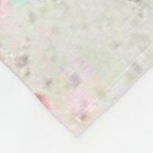 Fiets en bloemen  fleece deken (Hoek)