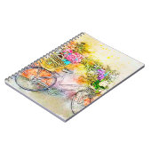 Fiets en bloemen notitieboek (Linkerzijde)