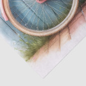  Fiets en Daisies Meubels Decoupage Tissuepapier (Detail)