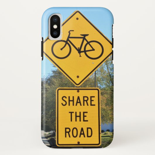 Fiets en deel de verkeersborden Case-Mate iPhone case (Achterkant)