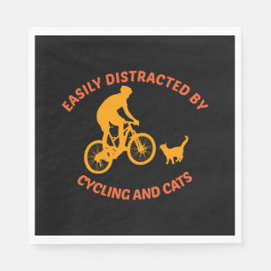 fiets en kat servet