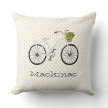 Fiets Familie Reünie Jaar Bloemen Mackinac Plezier