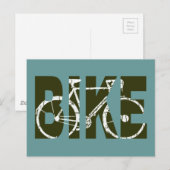 Fiets. fiets. fietsen. briefkaart (Voorkant / Achterkant)