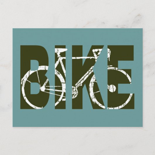 Fiets. fiets. fietsen. briefkaart (Voorkant)